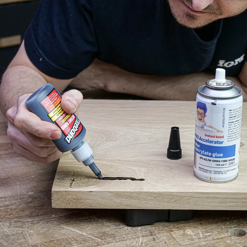 Titebond instant jet black glue medium 59 ml - sneldrogend