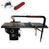 SawStop Professional Cabinet tafelcirkelzaag 1320 mm met zwevende bovenarm, Dado insert en rem, 2200 Watt - pre-order incl. gratis Revolution verstekgeleider
