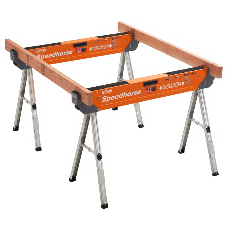 Bora PM-4500T Speedhorse set van 2 stalen werkbokken