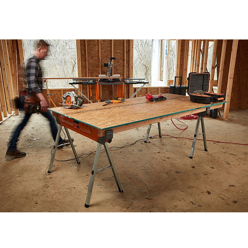 Bora PM-4500T Speedhorse set van 2 stalen werkbokken