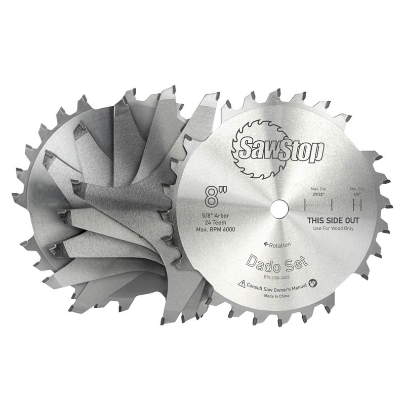 SawStop Dado cirkelzaagblad 200 x 30 mm Z24 voor de Professional Cabinet tafelcirkelzaag