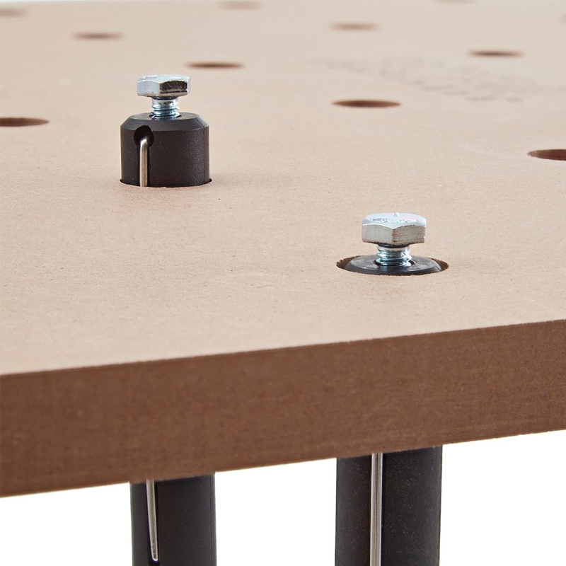 Bora werkbankaanslag benchdog met T-slot connector 19 mm, 4 stuks