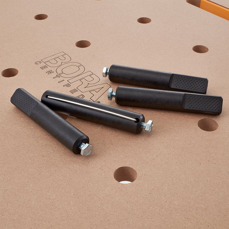 Bora werkbankaanslag benchdog met T-slot connector 19 mm, 4 stuks