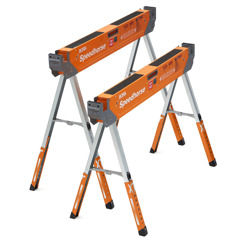 Bora PM-4550T verstelbare Speedhorse XT set van 2 stalen werkbokken