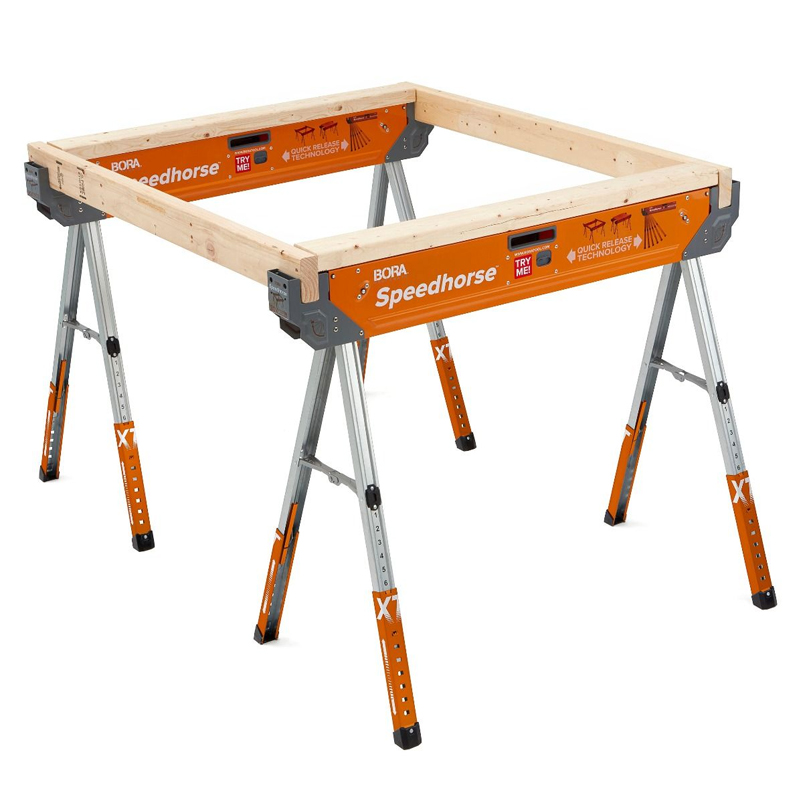 Bora PM-4550T verstelbare Speedhorse XT set van 2 stalen werkbokken