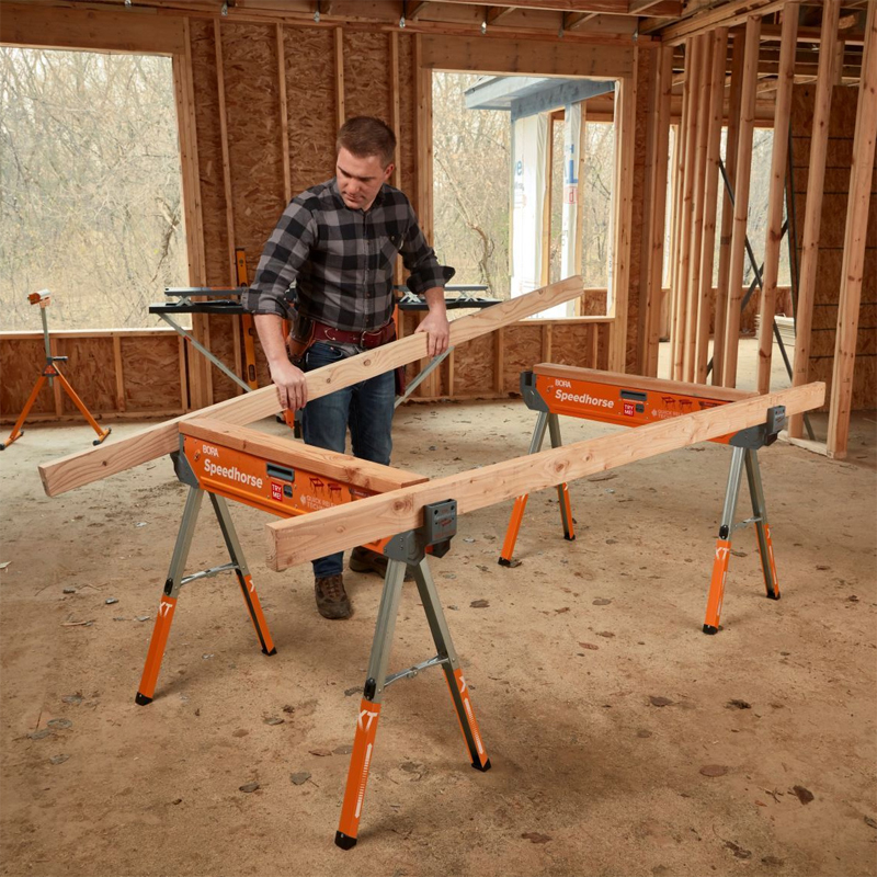 Bora PM-4550T verstelbare Speedhorse XT set van 2 stalen werkbokken