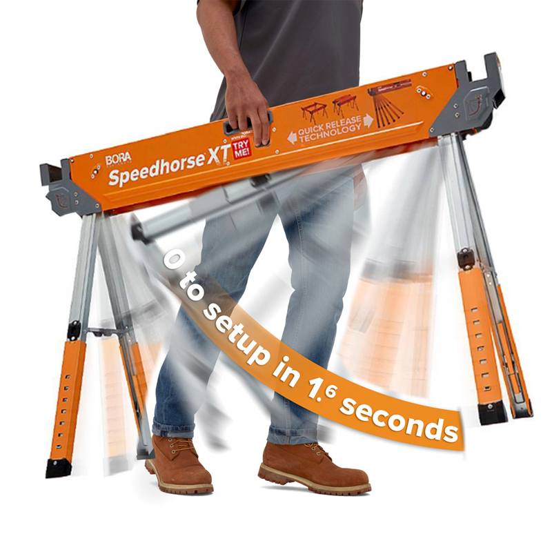 Bora PM-4550T verstelbare Speedhorse XT set van 2 stalen werkbokken