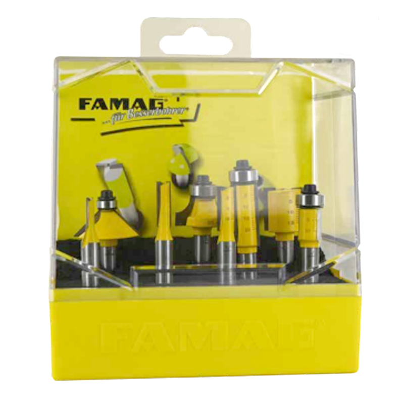 Famag HM frezenset 8-delig (schacht 8 mm)