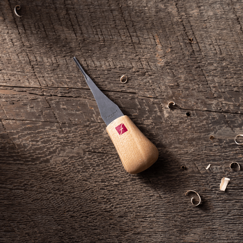 Flexcut FR801 rechte handpalmguts / diep gebogen 1,5 mm