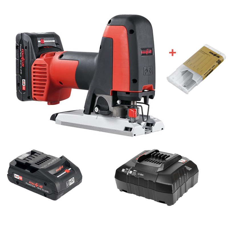 Mafell accu decoupeerzaag PS 2-18 in MAX3 - Tijdelijk met gratis set 3 Wood zaagbladenset 18-delig