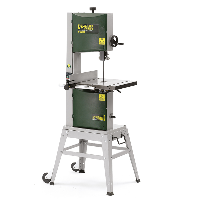 Record Power BS300E lintzaagmachine incl. onderstel - beschadigde doos, alleen afhalen