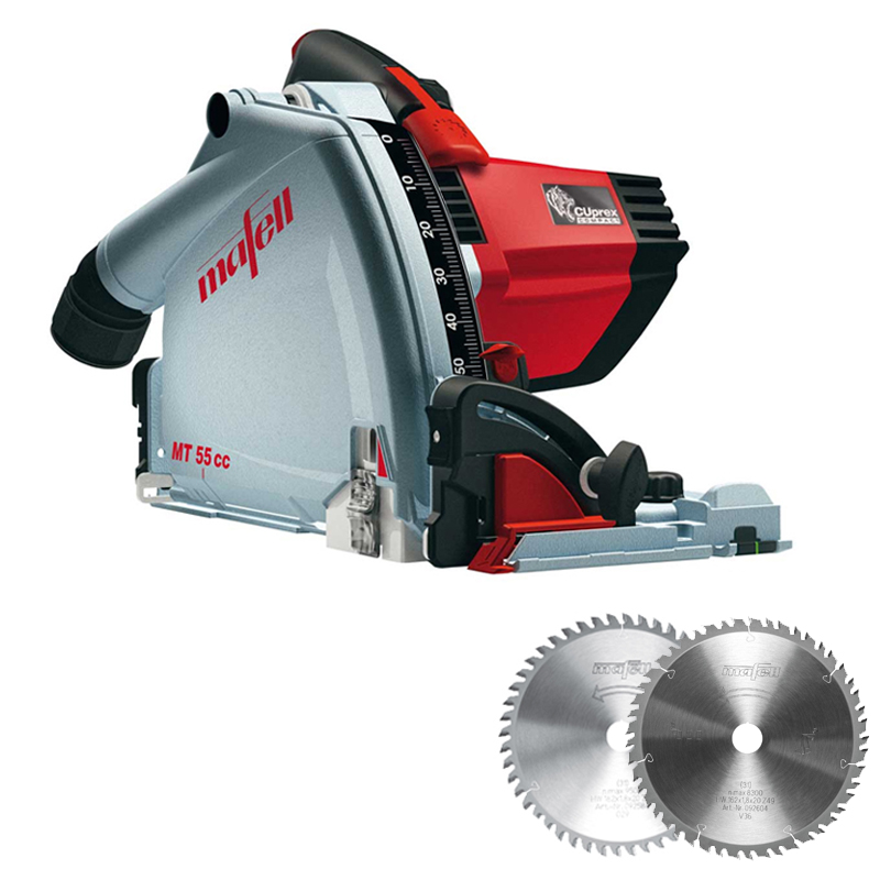 Mafell invalcirkelzaag MT 55 CC Fan-Set MidiMax