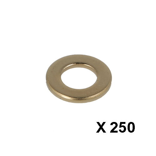 Sluiting messing DIN125A M4 (4,3 x 9 x 0,7 mm)