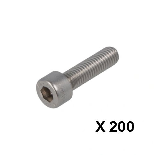 Binnenzeskantbout RVS-A2 cilinderkop inbus 4 DIN912 M5 x 20 mm