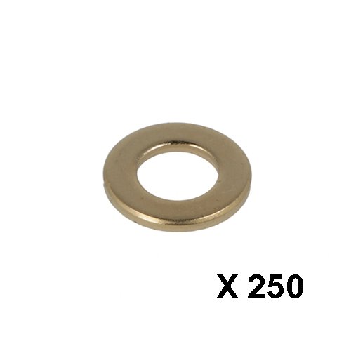 Sluiting messing DIN125A M4 (4,3 x 9 x 0,7 mm)
