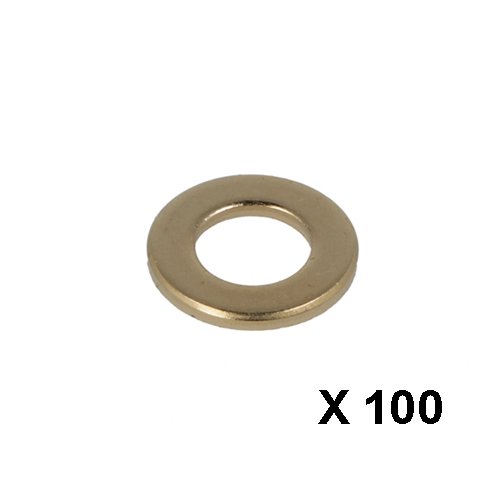 Sluiting messing DIN125A M6 (6,4 x 12 x 1,6 mm)