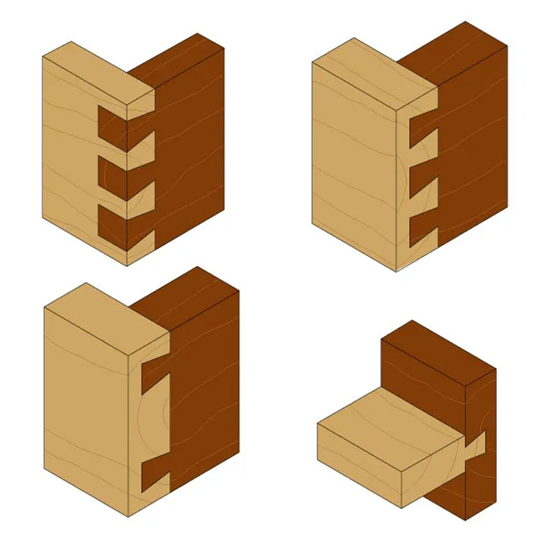 Zwaluwstaartfrees 6 x 6,9 mm schacht 8 mm