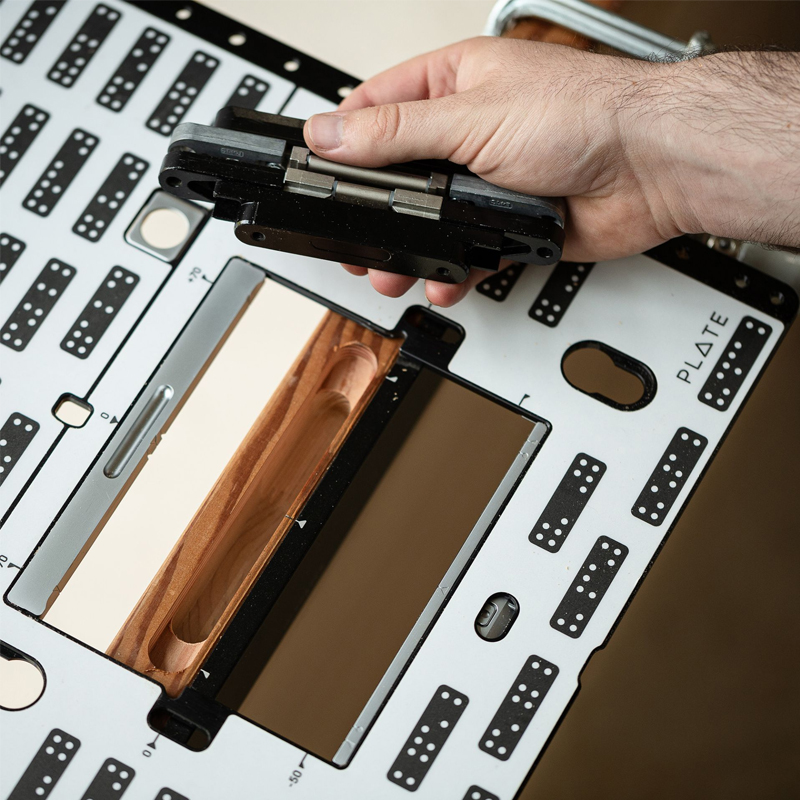 Shaper Plate adapter voor het infrezen van slotkasten