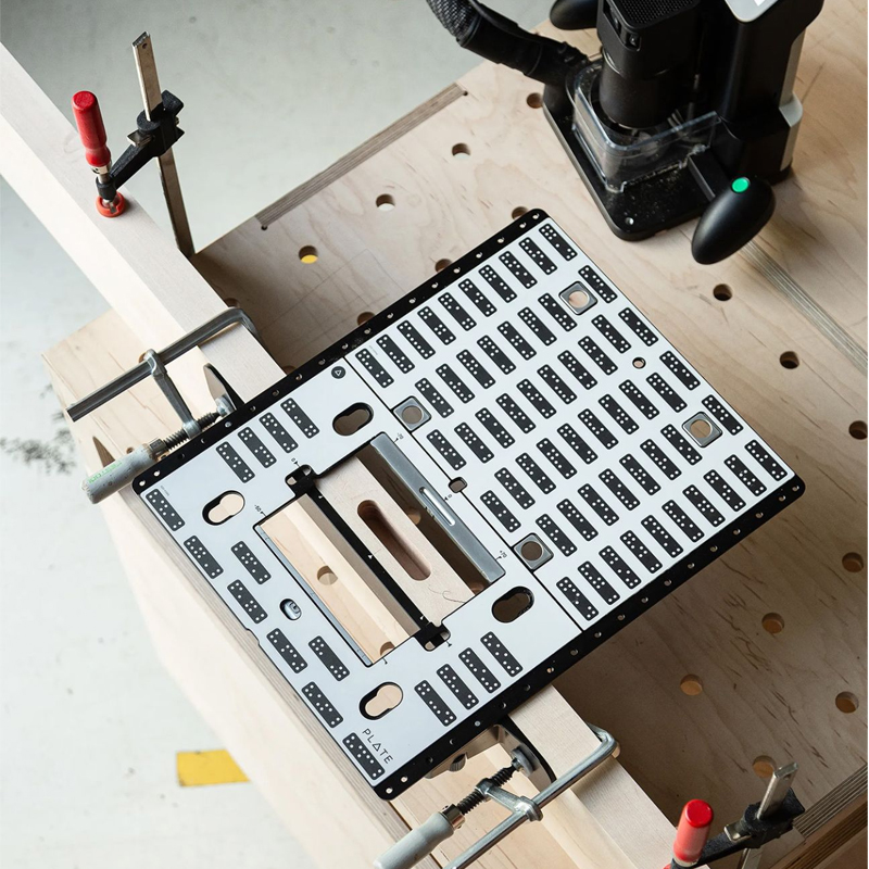 Shaper Plate adapter voor het infrezen van slotkasten