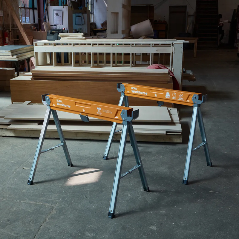 Bora PM-3350T Workhorse set van 2 stalen werkbokken