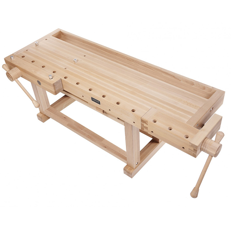 Ramia houten werkbank Premium Superb 2100 - tijdelijke met gratis Peaktool Low-Angle blokschaaf #102