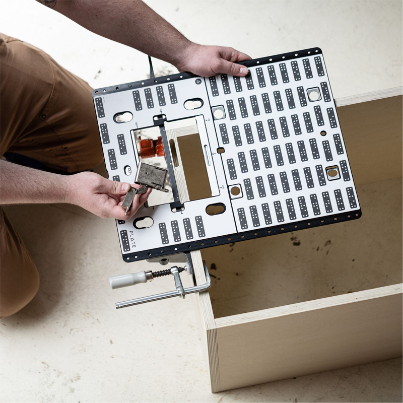 Shaper Plate adapter voor het infrezen van slotkasten