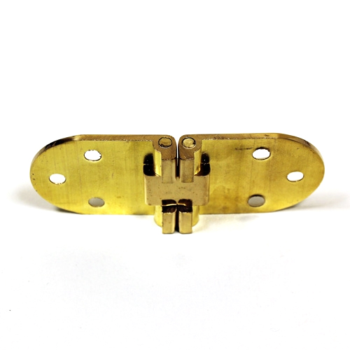Klepscharnier rond messing 30 x 65 mm