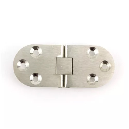 Klepscharnier rond matnikkel 30 x 65 mm