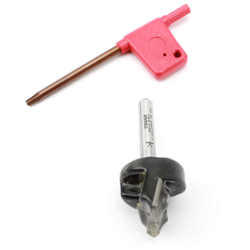 Hm 465-6 vlakfrees Ø 25,4 x 12 x 50 mm (schacht 6 mm)