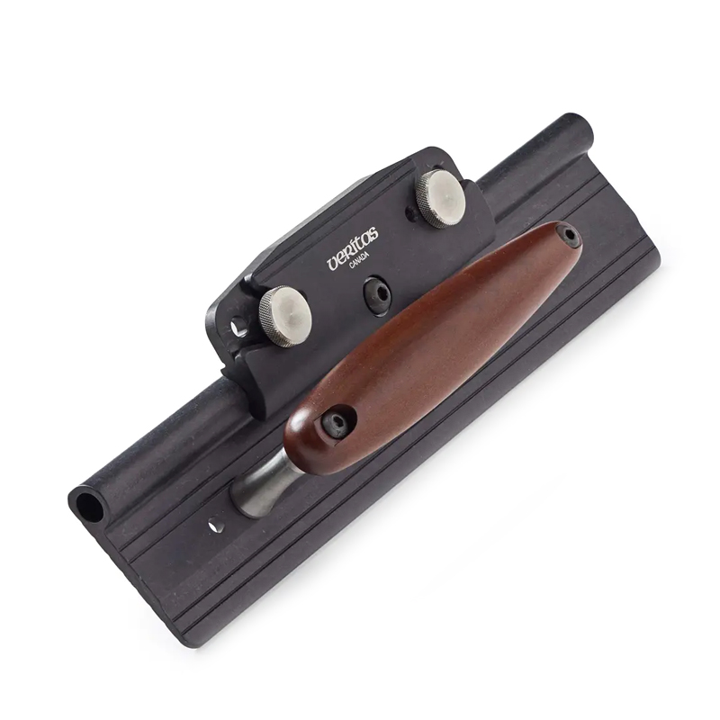 Veritas langsgeleider met hotdog voor Veritas-schaven met schroefdraadgaten