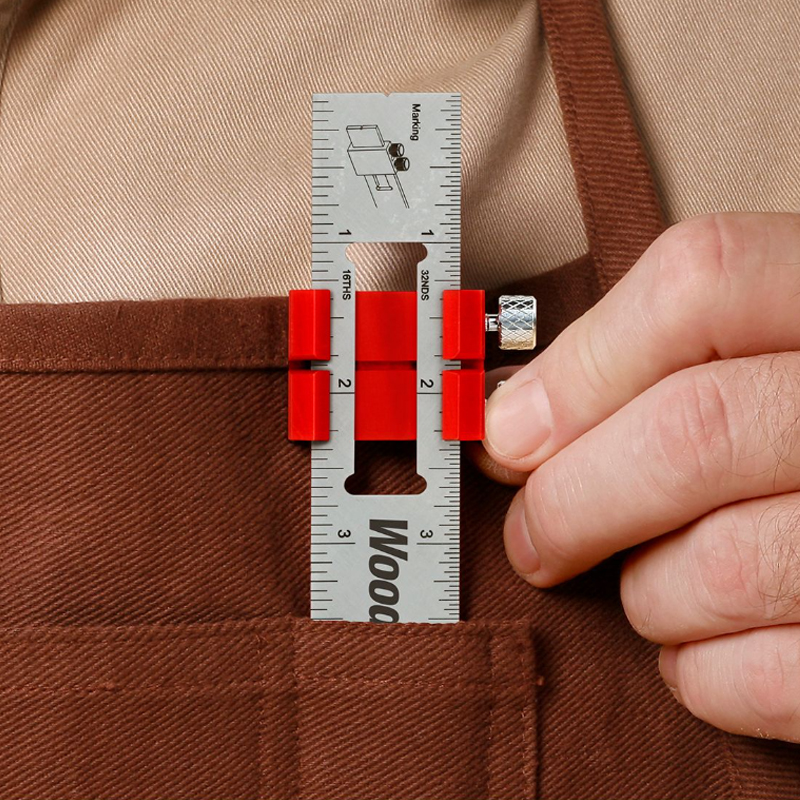 Woodpeckers Paolini rvs zak liniaal 200 mm