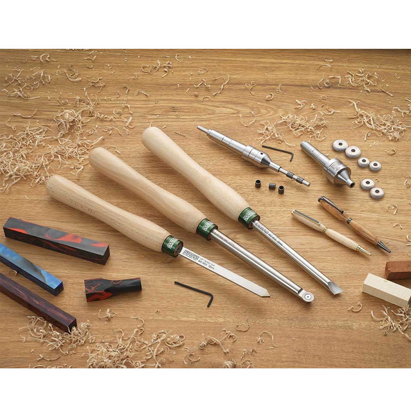 Record Power ProComfort klein project houtdraaibeitelset, 3-delig