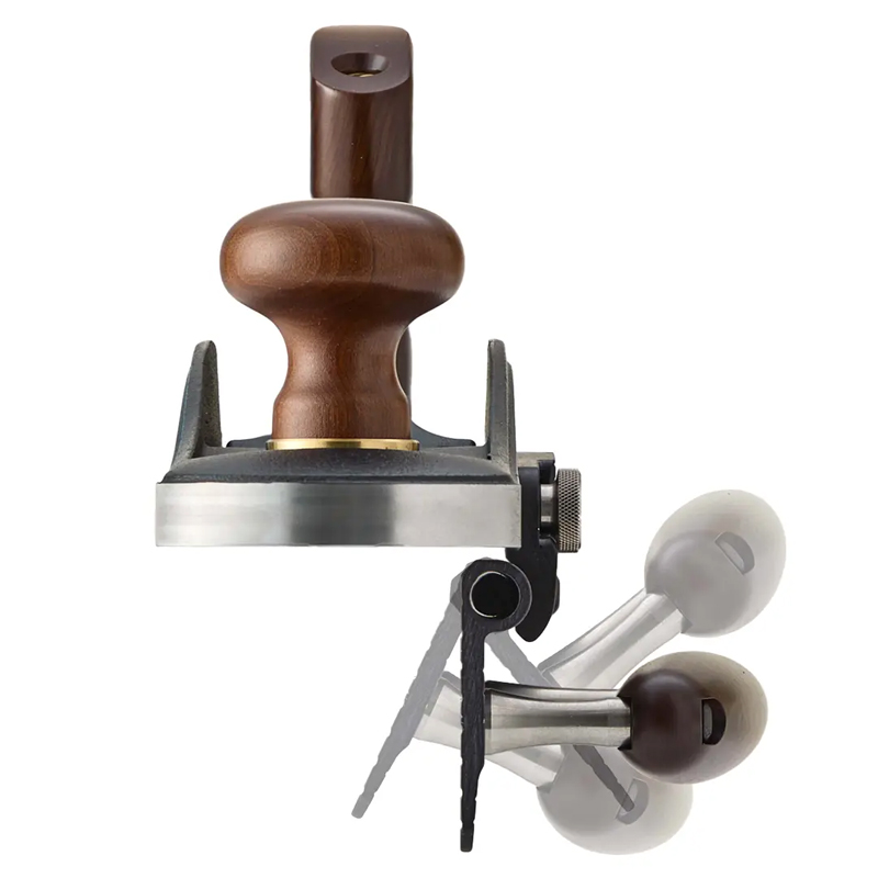 Veritas langsgeleider met hotdog voor Veritas-schaven met schroefdraadgaten