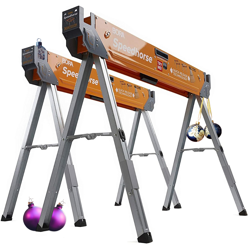 Bora PM-4500T Speedhorse set van 2 stalen werkbokken