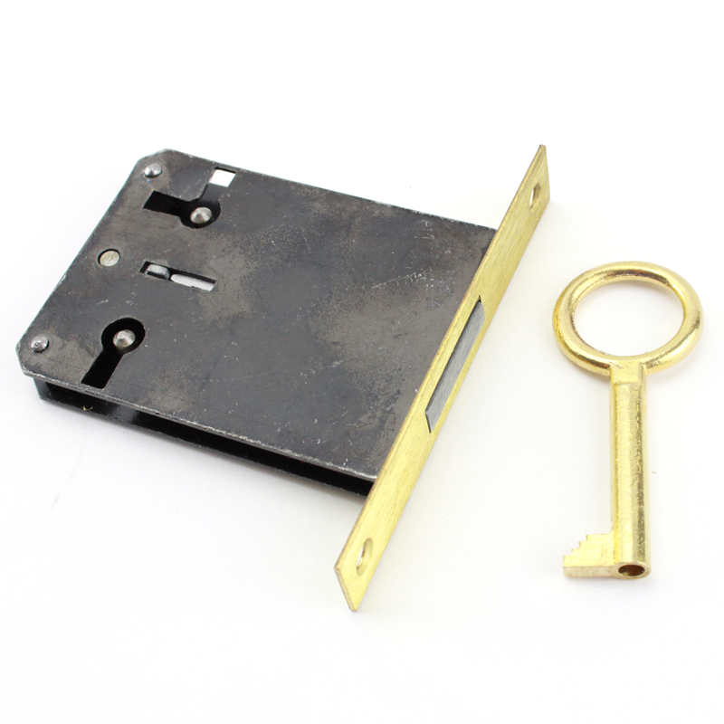 Meubel insteekslot 50 mm met messing sleutel