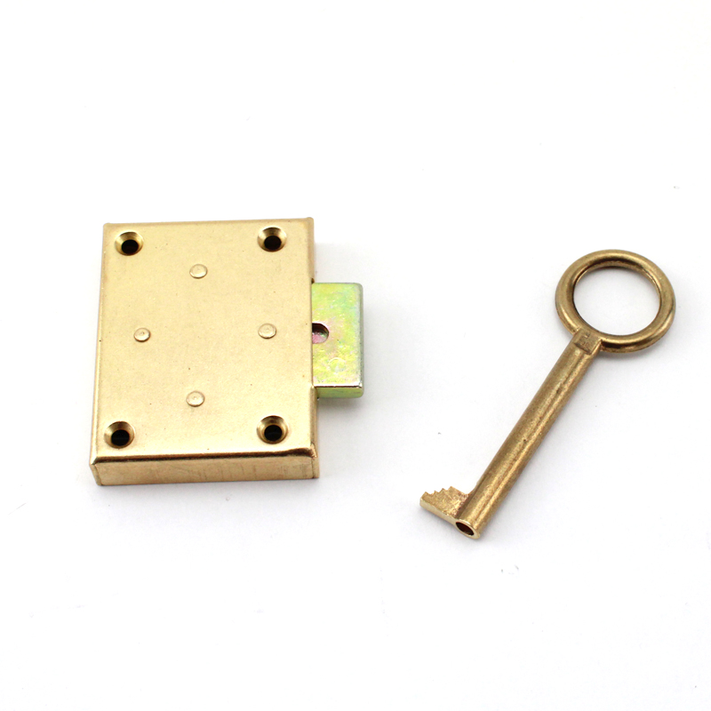 Meubel opbouwslot messing 20 mm