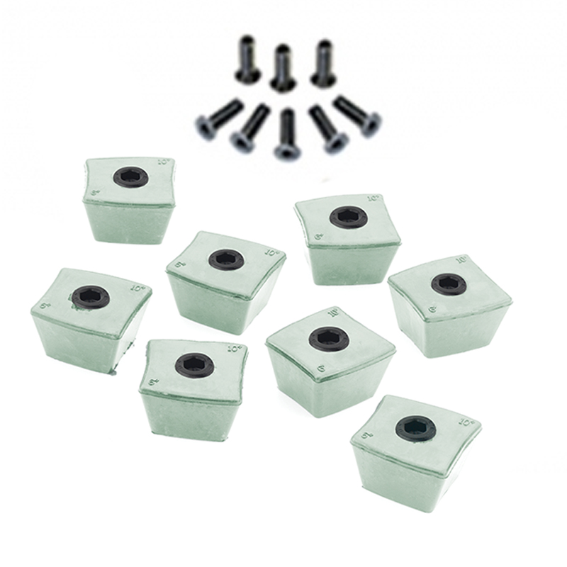 Record Power rubberen vierkante buffers voor verstelbare klauwen, 8 stuks