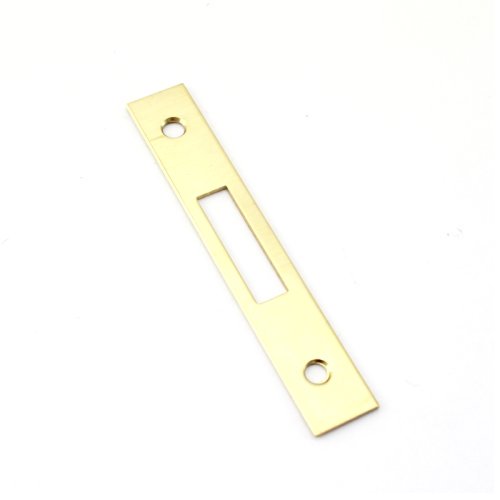 Sluitplaat messing 80 x 13 mm voor insteekslot