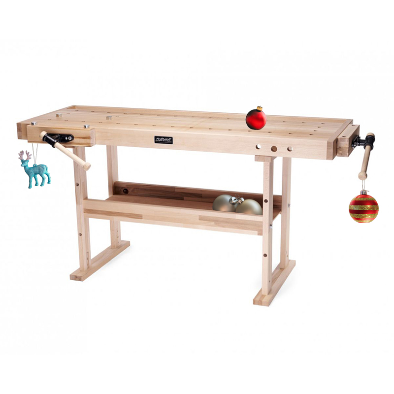 Ramia houten werkbank Diamond 1800 - tijdelijke met gratis Peaktool Low-Angle blokschaaf #102