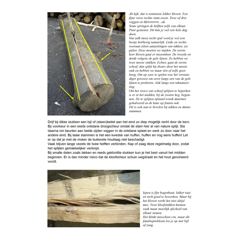 Houtkoorts, Zelf een handboog maken - Jan van der Veen