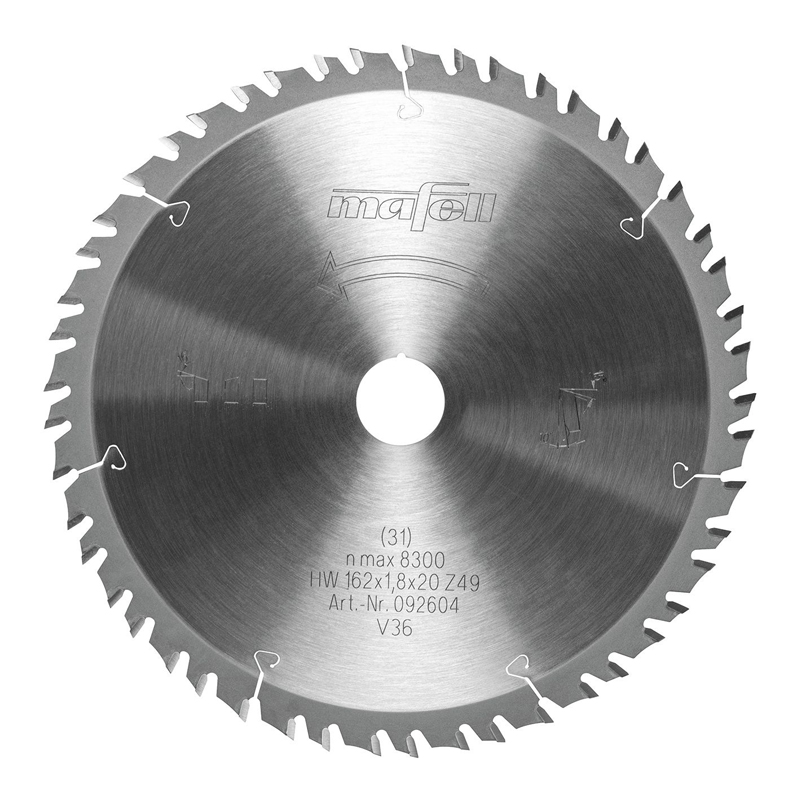 Mafell cirkelzaagblad HM 162 x 1,2/1,8 x 20 mm Z49-7 GT