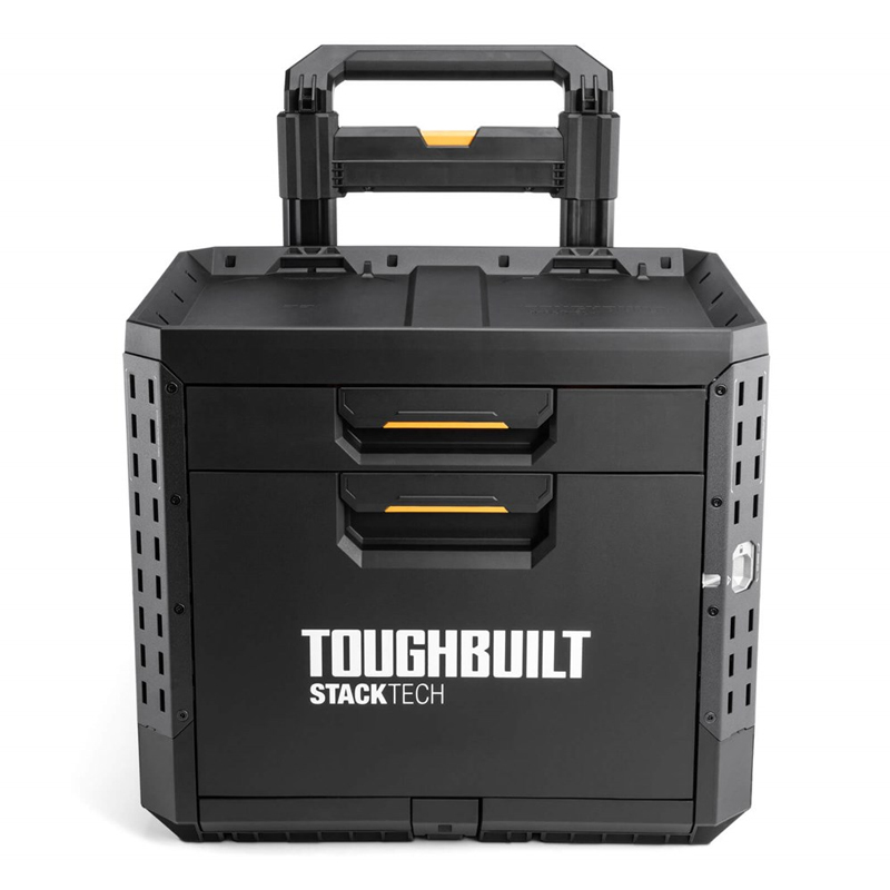 ToughBuilt TB-B1-D-R92 StackTech gereedschapstrolley Rolling 2-Drawer Locking Box