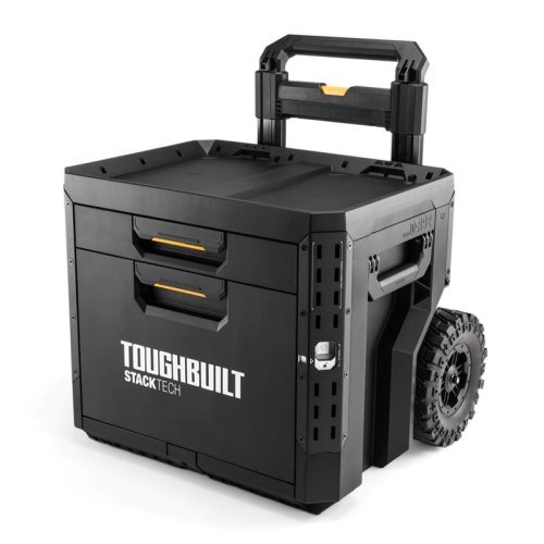 ToughBuilt TB-B1-D-R92 StackTech gereedschapstrolley Rolling 2-Drawer Locking Box