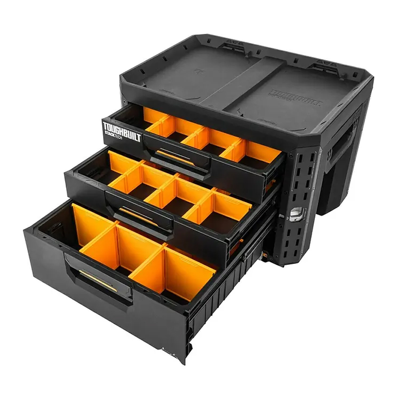 ToughBuilt TB-B1-D-73 StackTech gereedschapskist 3-Drawer Locking Box XL