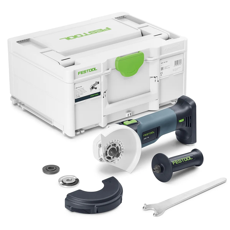 Festool AGC 18-125 EB-Basic accu haakse slijper (zonder accu)