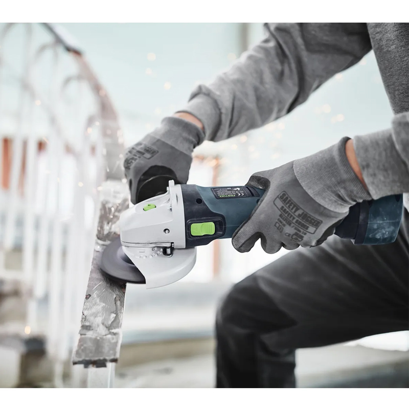 Festool AGC 18-125 EB-Basic accu haakse slijper (zonder accu)