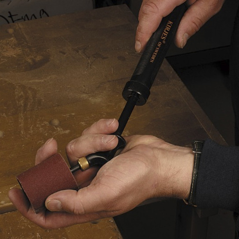 Kirjes handpomp voor opblaasbare schuurrollen