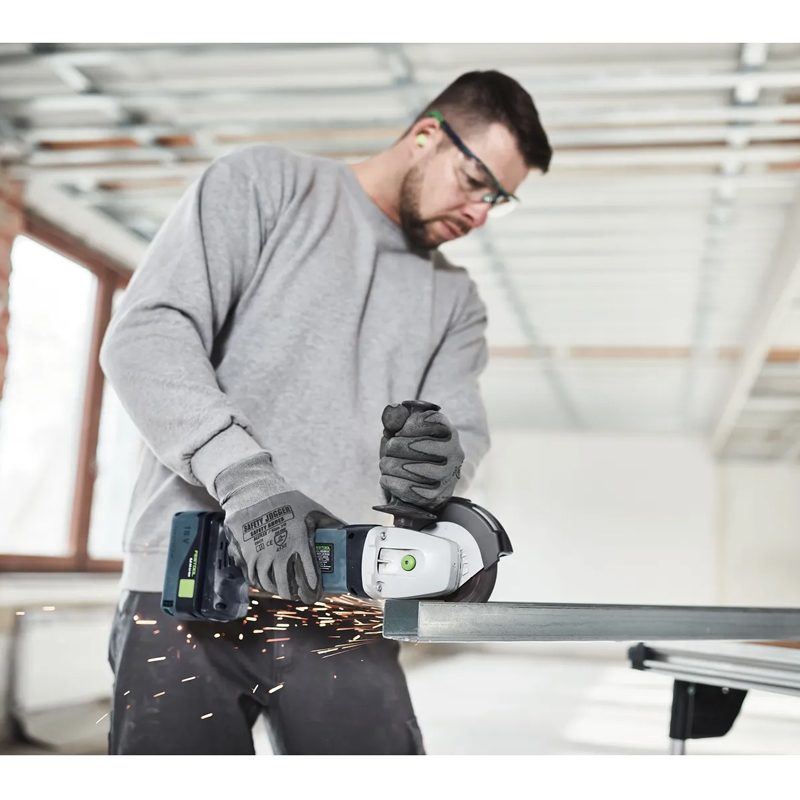 Festool AGC 18-125 EB-Basic accu haakse slijper (zonder accu)