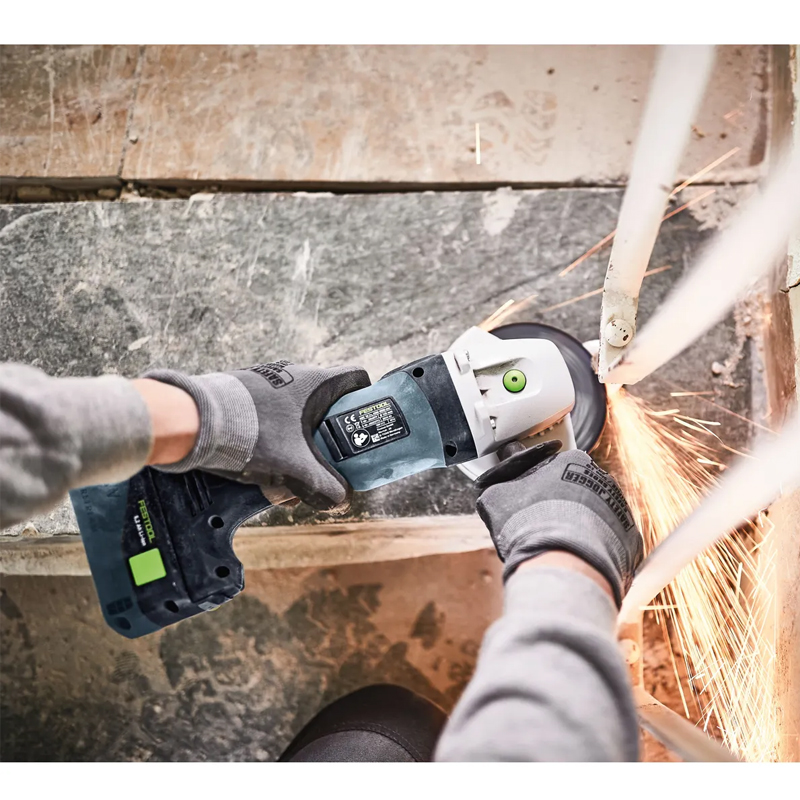 Festool AGC 18-125 EB-Basic accu haakse slijper (zonder accu)