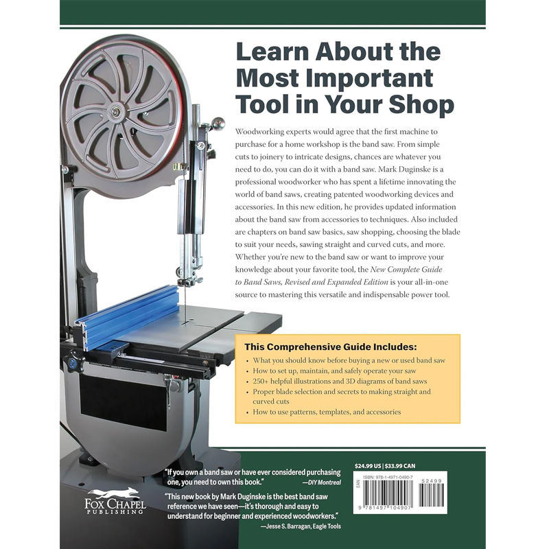 New Complete Guide to the Band Saw - Mark Duginske